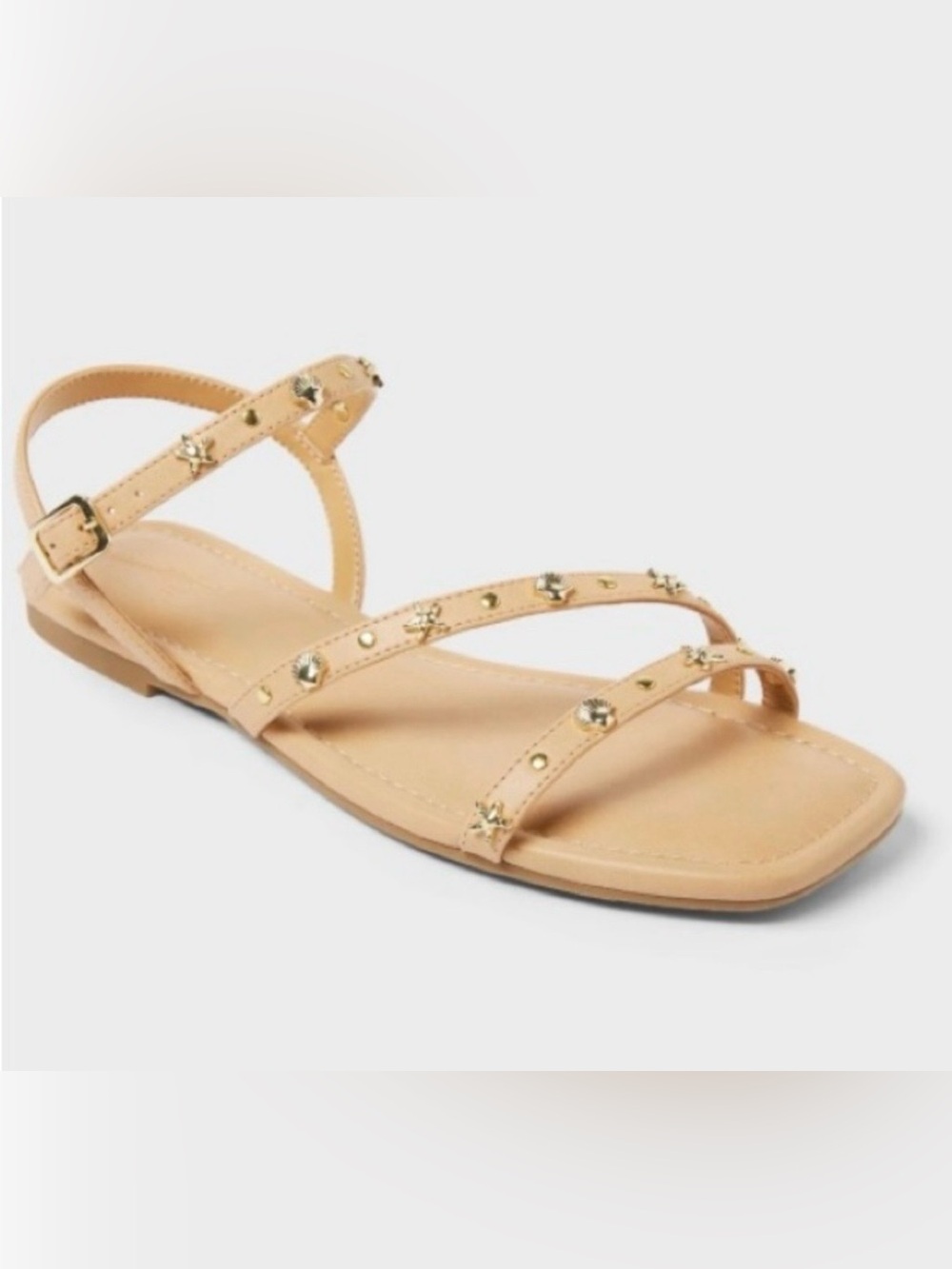 Women's Florence Embellished Ankle Strap Sandals with Memory Foam ocean 
Size 11